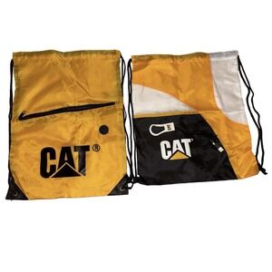 Caterpillar CAT Equipment‎ Yellow/Black/White Drawstring Bags Charging Clip